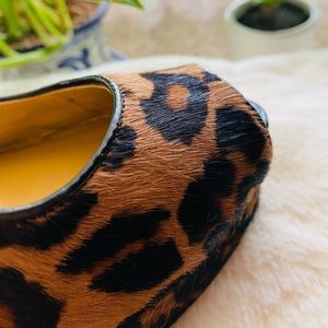 Nine West Cheetah platform wedges